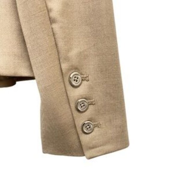 WHITE House/Black Market Birdseye Scalloped Fawn Blazer - Picture 2 of 7